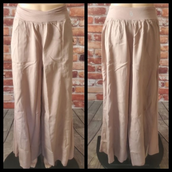 Free People Movement Pink Wide Leg Pants Small - Picture 4 of 5